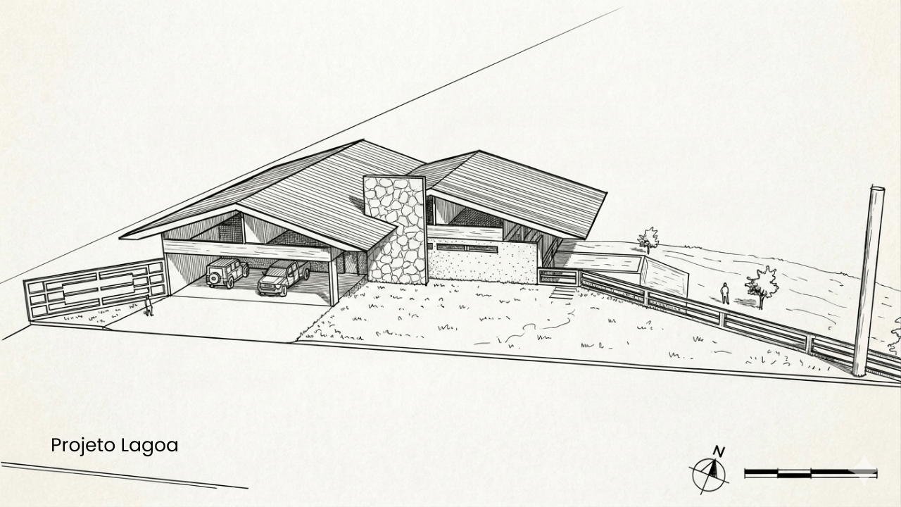 Projeto de Casa no Lago.